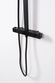 Set de duș cu termostat Rea JET Black Mat