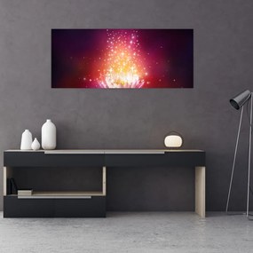 Tablou cu floare de lotus (120x50 cm)