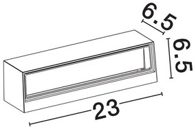 Aplica LED iluminat exterior ambiental IP54 FLORA alba
