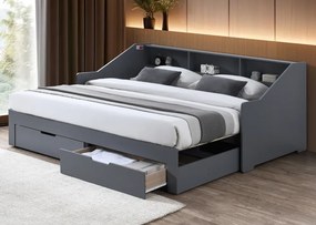 Patul extensibil, gri, MONETA