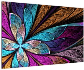 Tablou - Floare, abstracție (90x60 cm)