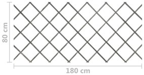 Garduri cu zabrele, 5 buc., gri, 180x80 m, lemn masiv de brad 5, Gri, 180 x 80 cm
