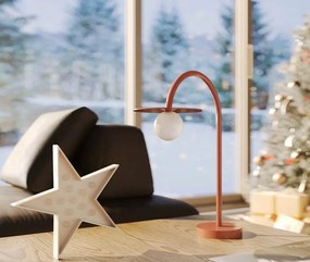 Lampa de masa LED design minimalist ENIGMA, Coral red