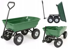 ShopJK CĂRUCIOR DE GRĂDINĂ BASCULABIL 350KG 75L - WO01