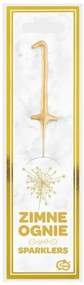 Numere Gold Artificiu Aurie Numărul 1 17 cm