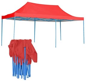 Pavilion pliant 2,9x5,7m-rosu