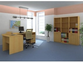 Etajeră înaltă cu rafturi, fag, TEMPO ASISTENT 2 NEW 001