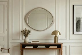 Oglinda de perete decorativa ORGANIC 90cm greige