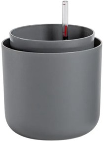 Ghiveci cu auto-irigare Plastia Tolita, gri, diam. 16 cm, diam. 16 cm