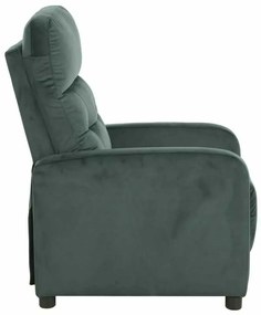 Scaun reclinabil Lennox Velvet, verde