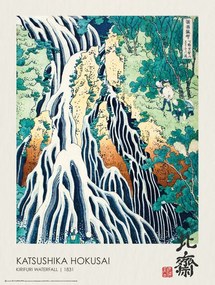 Poster Kirifuri Waterfall (1831), Katsushika Hokusai