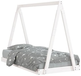 834529 vidaXL Cadru de pat pentru copii, 80x160 cm, lemn masiv de pin