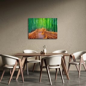 Tablou - Pădure de bambus japoneză (70x50 cm)