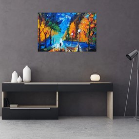 Tablou - Îndrăgostiții, Pointilism (90x60 cm)