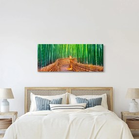 Tablou - Pădure de bambus japoneză (120x50 cm)