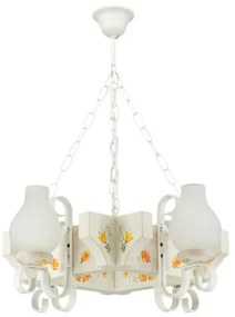 Brilagi - Candelabru cu lanț QUEEN 4xE14/40W/230V fag/crem