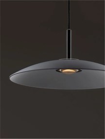 Lustra LED design modern POLIFEMO fumuriu, 40cm