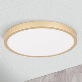 Plafoniera LED moderna design slim Lero 30cm auriu mat