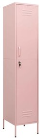336256 vidaXL Dulap de vestiar, roz, 35x46x180 cm, oțel