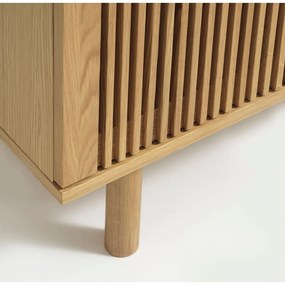 Dulap în culoare naturală cu aspect de lemn de stejar 95x140 cm Tiber – Unique Furniture