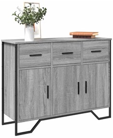 vidaXL Dulap, gri sonoma, 97x32,5x74,5 cm, lemn prelucrat