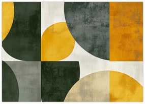 Tablou - Abstracție în culoare de măslin (70x50 cm)