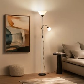 Brilagi - Lampadar ARIANA 1xE27/100W/230V + 1xE14/25W negru