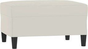vidaXL Taburet, crem, 70x55x41 cm, catifea