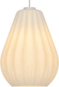 Nordlux - Lampă suspendată SALLINO cu cablu, 1xE27/15W/230V, Ø 24 cm, albă
