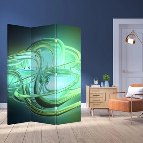 Paravan - Abstracție verde (126x170 cm)