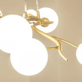 Lustră LED pe cablu Brilagi MISTEL 6xG9/3W/230V auriu/alb