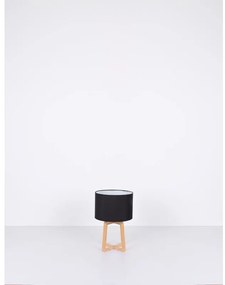 Veioza, lampa de masa modern Moritz negru 30cm