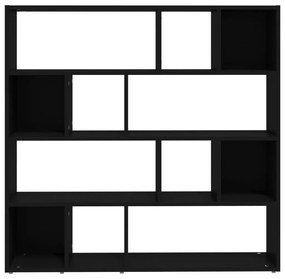 Biblioteca Separator camera, negru, 105x24x102 cm Negru, 1