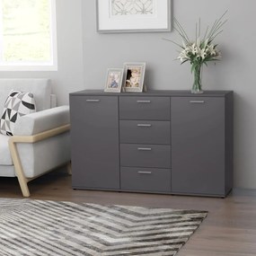 vidaXL Dulap, gri, 120 x 35,5 x 75 cm, lemn prelucrat