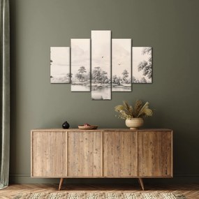 Tablou - Vintage peisaj desen peisaj (150x105 cm)