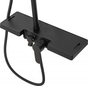 Baterie pentru dus Vigo negru mat - H99 cm