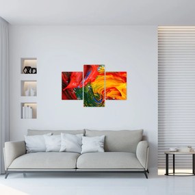 Tablou - Abstractizare albăstrire cu o perie (90x60 cm)