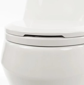 Vas de toaletă Coral Monobloc cu evacuare inferioară