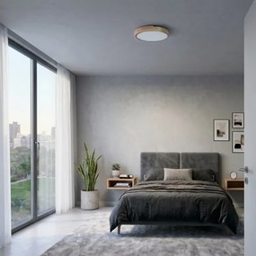 BRILAGI - Plafonieră LED PILANA LED/24W/230V stejar/auriu Ø 30 cm