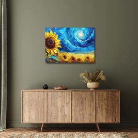 Tablou - Pictura floarea-soarelui (70x50 cm)