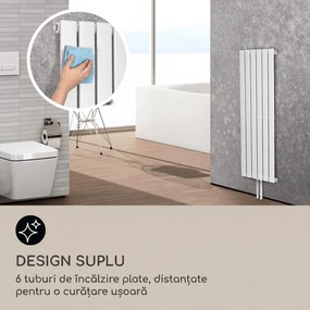 Blumfeldt Ontario 120x45 radiator 1/2" racord lateral instalare pe perete 485 W