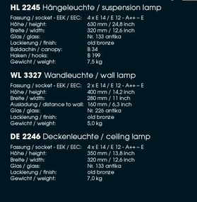Aplica de interior impresionanta din fier forjat WL 3327