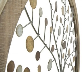 Decoratiune de perete multicolora din MDF si metal, ∅ 59 cm, Tree of Life Mauro Ferretti