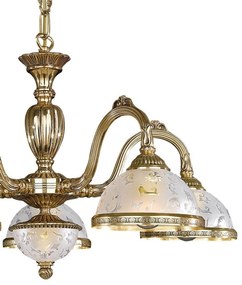 Candelabru clasic cu 5 brate design italian realizat manual 6302
