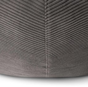 Fotoliu bean bag maro cu tapițerie din catifea reiată Tube 100 – SLOWDOWN