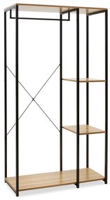Mobilier Intrare Ruben Cadru Metalic  Stejar-Negru