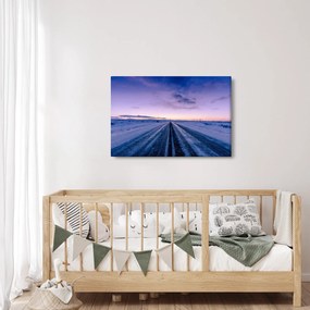 Tablou - autostrada iarna (90x60 cm)
