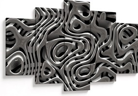 Tablou - Abstractizare metalică (150x105 cm)