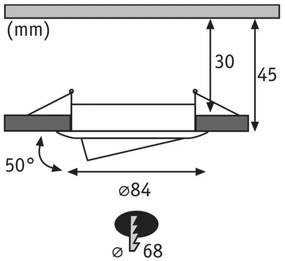 SET 3x corp de iluminat încastrat dimabil pentru baie Paulmann 93940 LED RGBW/2W IP23 230V