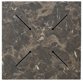 Blat de masa Verhia, Pako World, Gri inchis, Aspect marmura, 12 mm, 69x69 cm